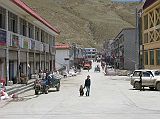 Tibet Kailash 04 Saga to Kailash 05 Saga Main Street The town of Saga (4600m, also called Kyakyaru), located at the intersection of the roads connecting western Tibet with Lhasa and Nepal, has grown in recent years to service an important Chinese military garrison. There is Internet access and some good hotels. Here is a view of the main street.